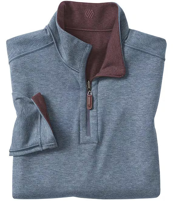 JOHNSTON & MURPHY - ICON REVERSIBLE QUARTER-ZIP