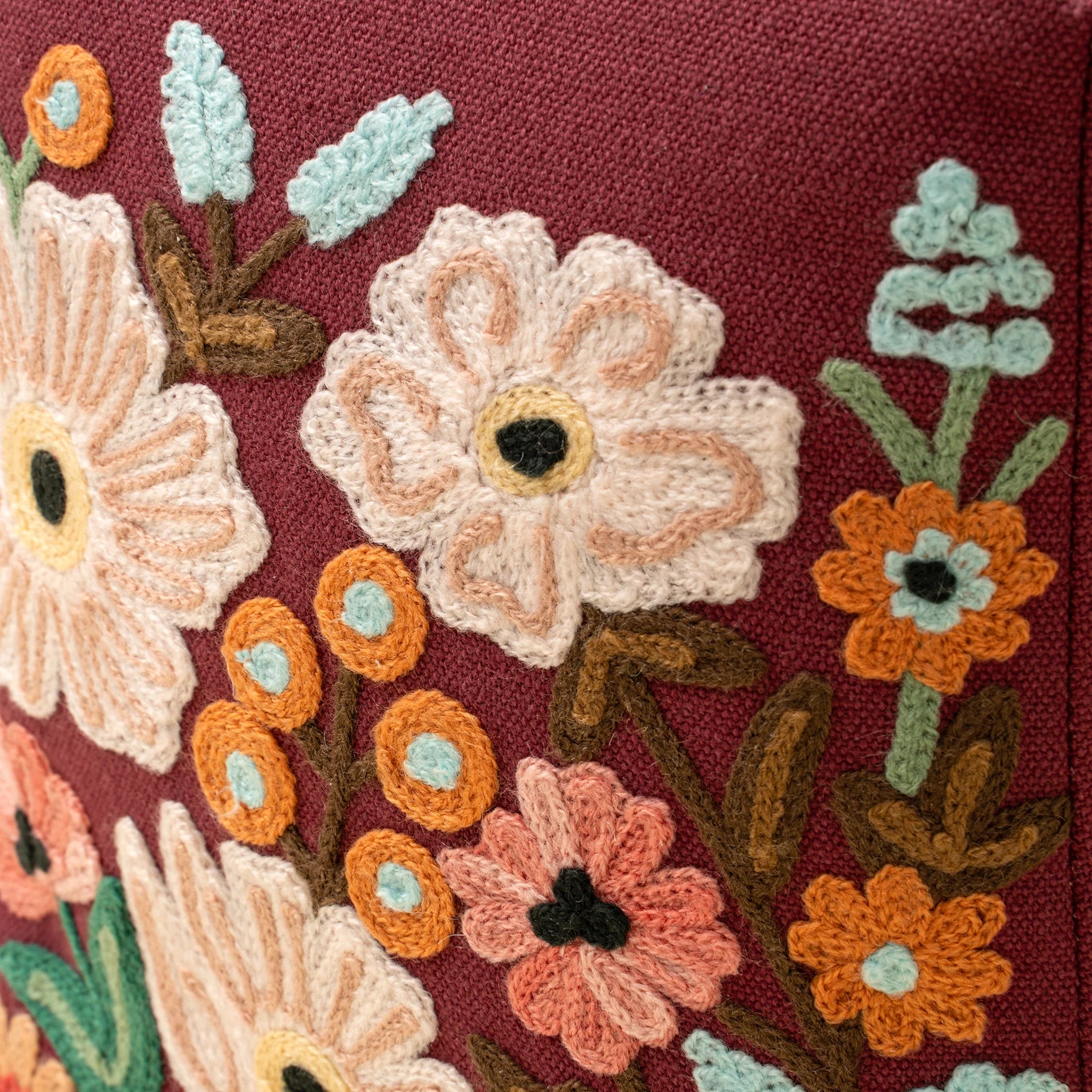 INDABA - EMBROIDERED FLORAL DOORSTOP