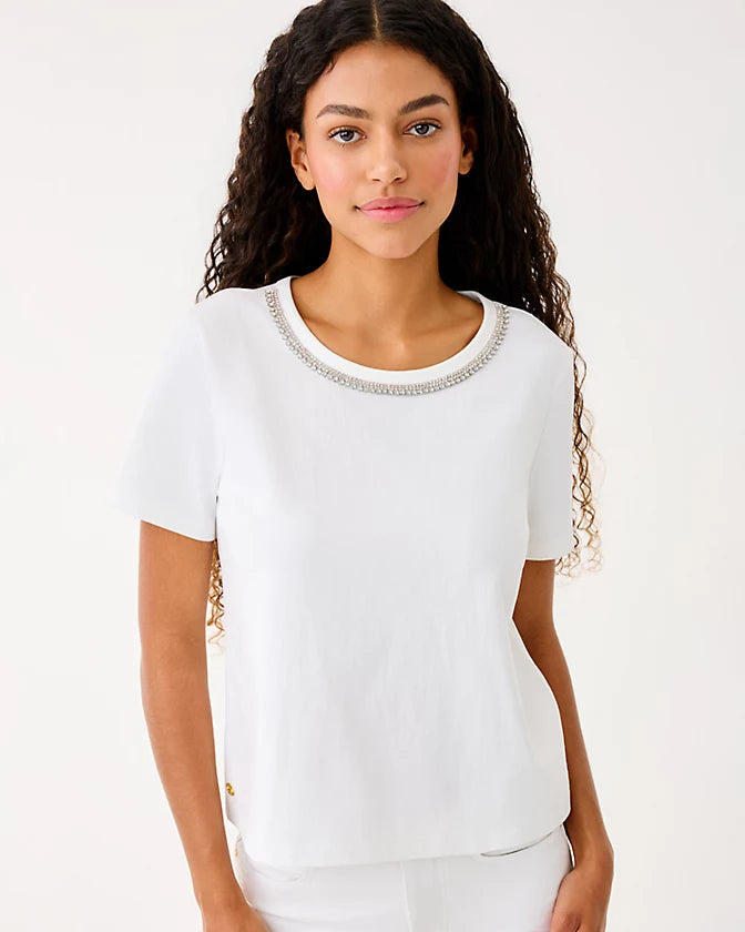 LILLY PULITZER - WOMEN'S CLAIRMONT RHINESTONE TOP