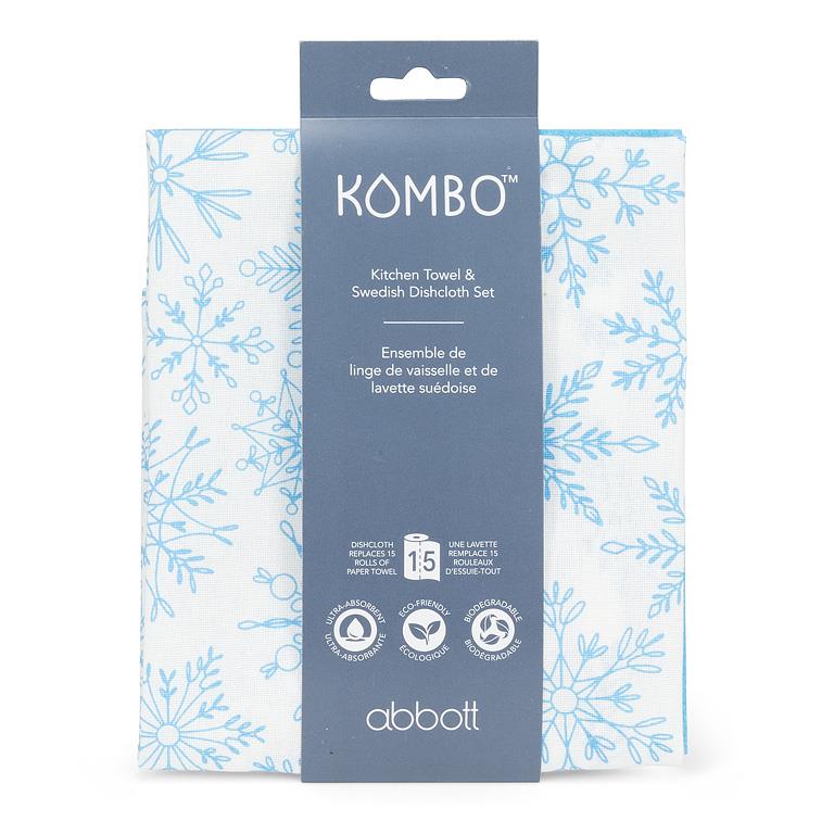 ABBOTT - SNOWFLAKES DISH AND TOWEL SET