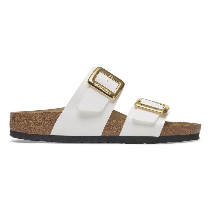 BIRKENSTOCK- WOMEN'S SYDNEY LUXXE BUCKLE BIRKO FLOR PATENT SANDAL