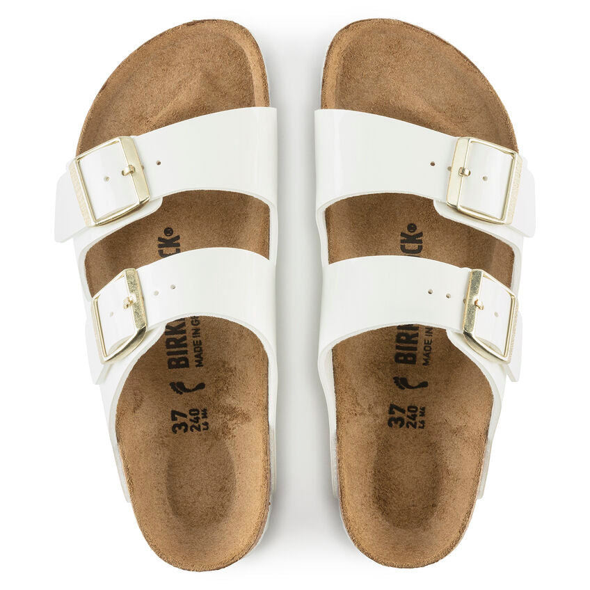 BIRKENSTOCK- WOMEN'S ARIZONA BIRKO-FLOR PATENT SANDAL