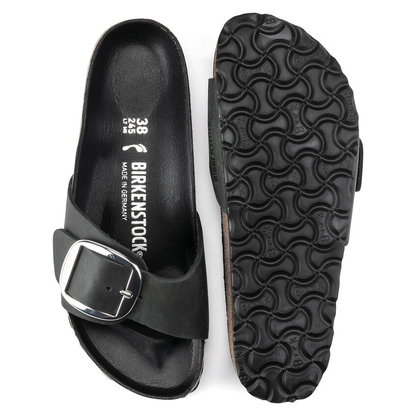 BIRKENSTOCK- WOMEN'S MADRID BIG BUCKLE OILED LEATHER SANDAL