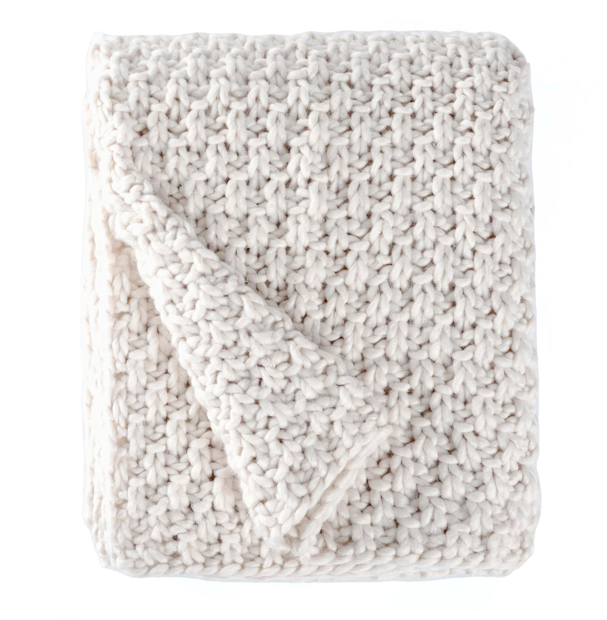 BOWRING - AVANTI WAFFLE KNIT 50" x 60" THROW, BISQUE