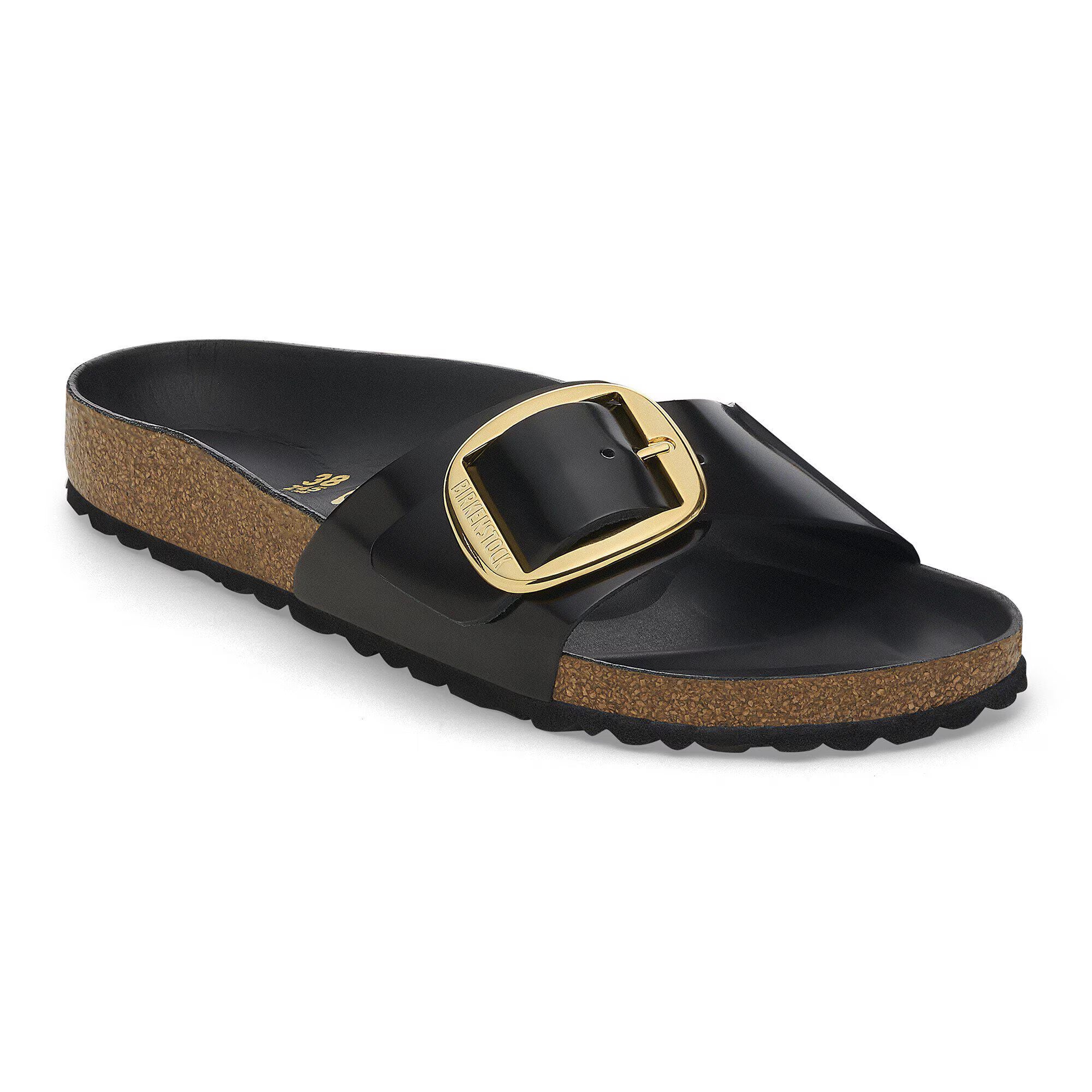 BIRKENSTOCK - MADRID BB HIGH SHINE LEATHER SANDAL