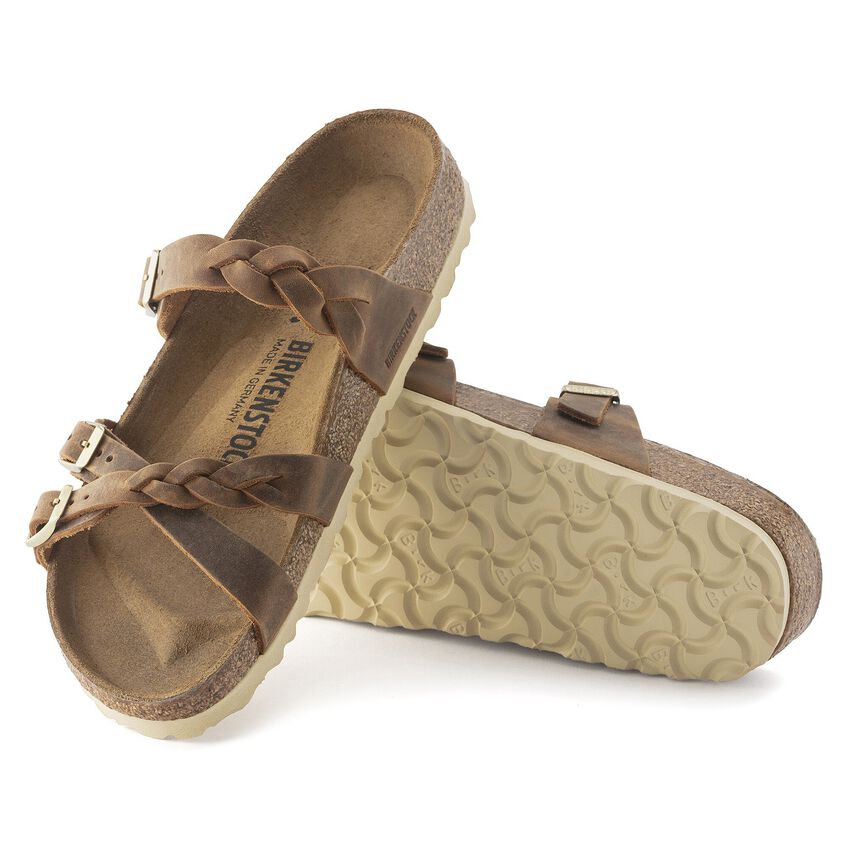 BIRKENSTOCK- WOMEN'S FRANCA BRAIDED OILED LEATHER SANDAL