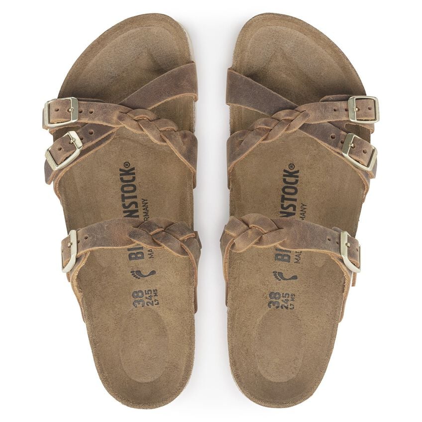 BIRKENSTOCK- WOMEN'S FRANCA BRAIDED OILED LEATHER SANDAL