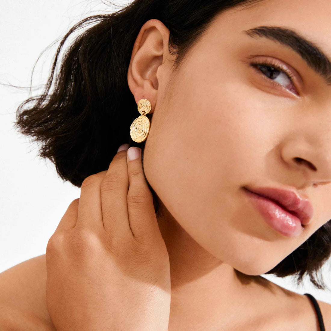 PILGRIM - EARRINGS AIR GOLD PLATED