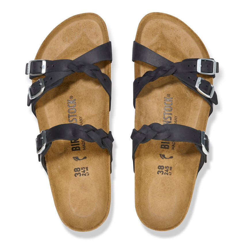 BIRKENSTOCK- WOMEN'S FRANCA BRAIDED OILED LEATHER SANDAL