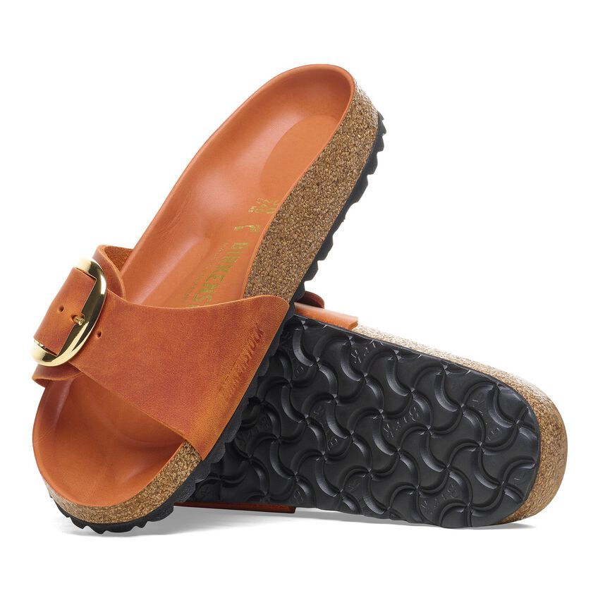 BIRKENSTOCK- WOMEN'S MADRID OILED LEATHER BIG BUCKLE SANDAL