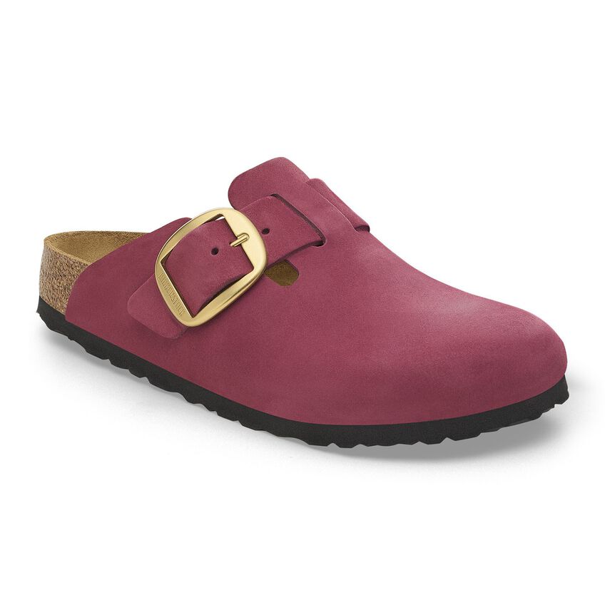 BIRKENSTOCK- WOMEN'S BOSTON NUBUCK LEATHER BIG BUCKLE SHOE