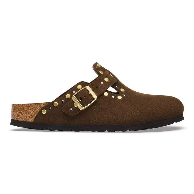 BIRKENSTOCK - BOSTON RIVET SUEDE CARAFE TONAL