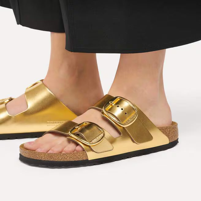 BIRKENSTOCK - ARIZONA BB LEATHER METALLIC SANDAL