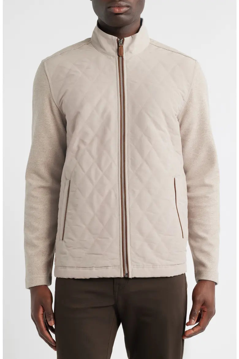 JOHNSTON & MURPHY - QUILTED FULL-ZIP