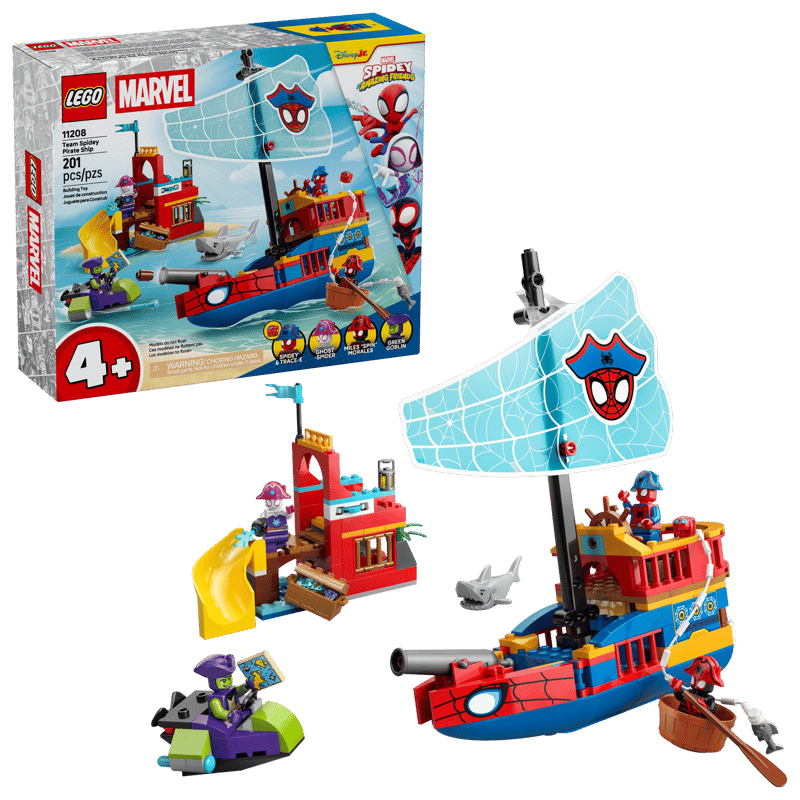 LEGO - 11208 - MARVEL - TEAM SPIDEY PIRATE SHIP - 201PCS