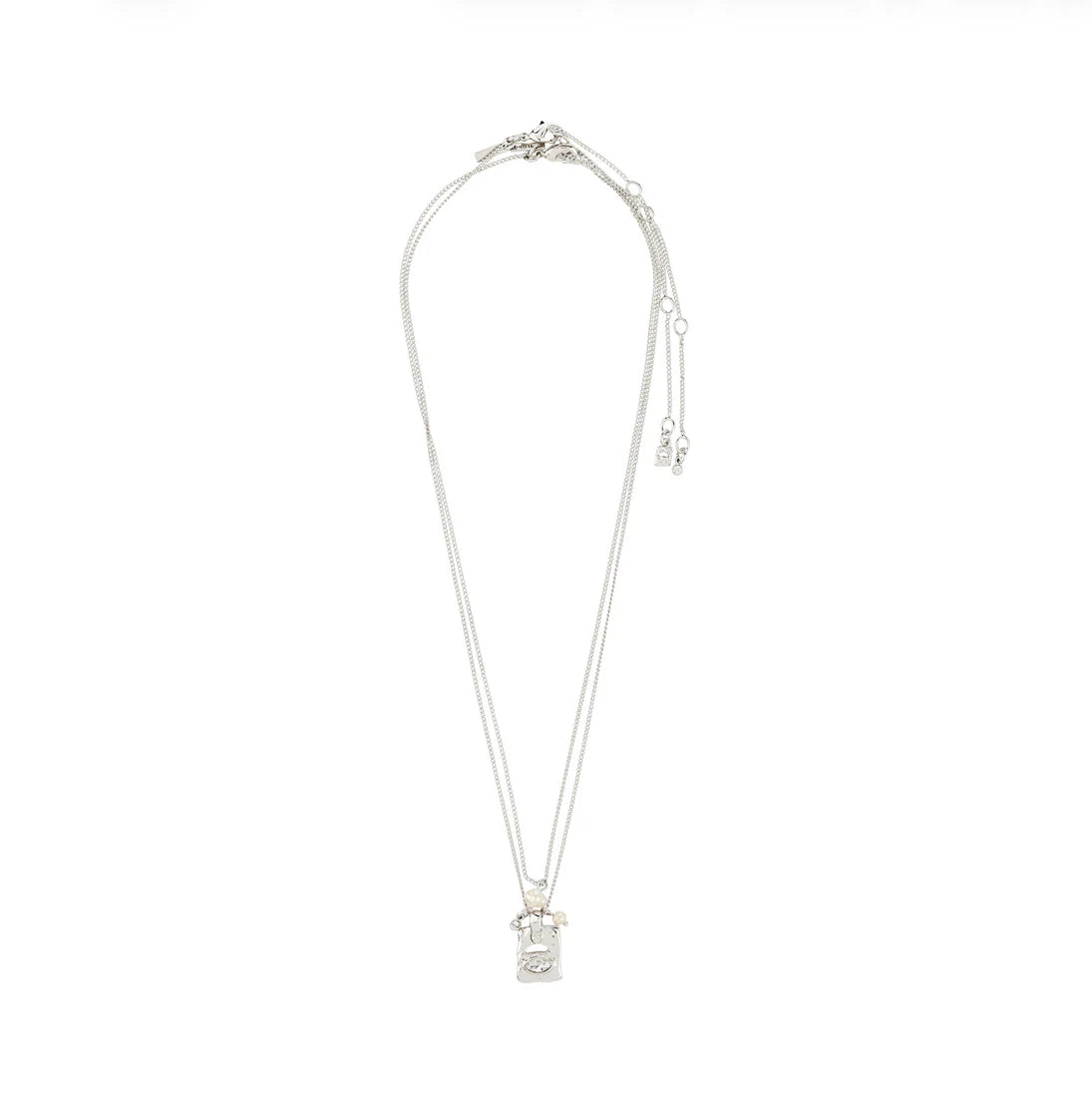 PILGRIM - Necklace : Fire : Silver Plated : Crystal