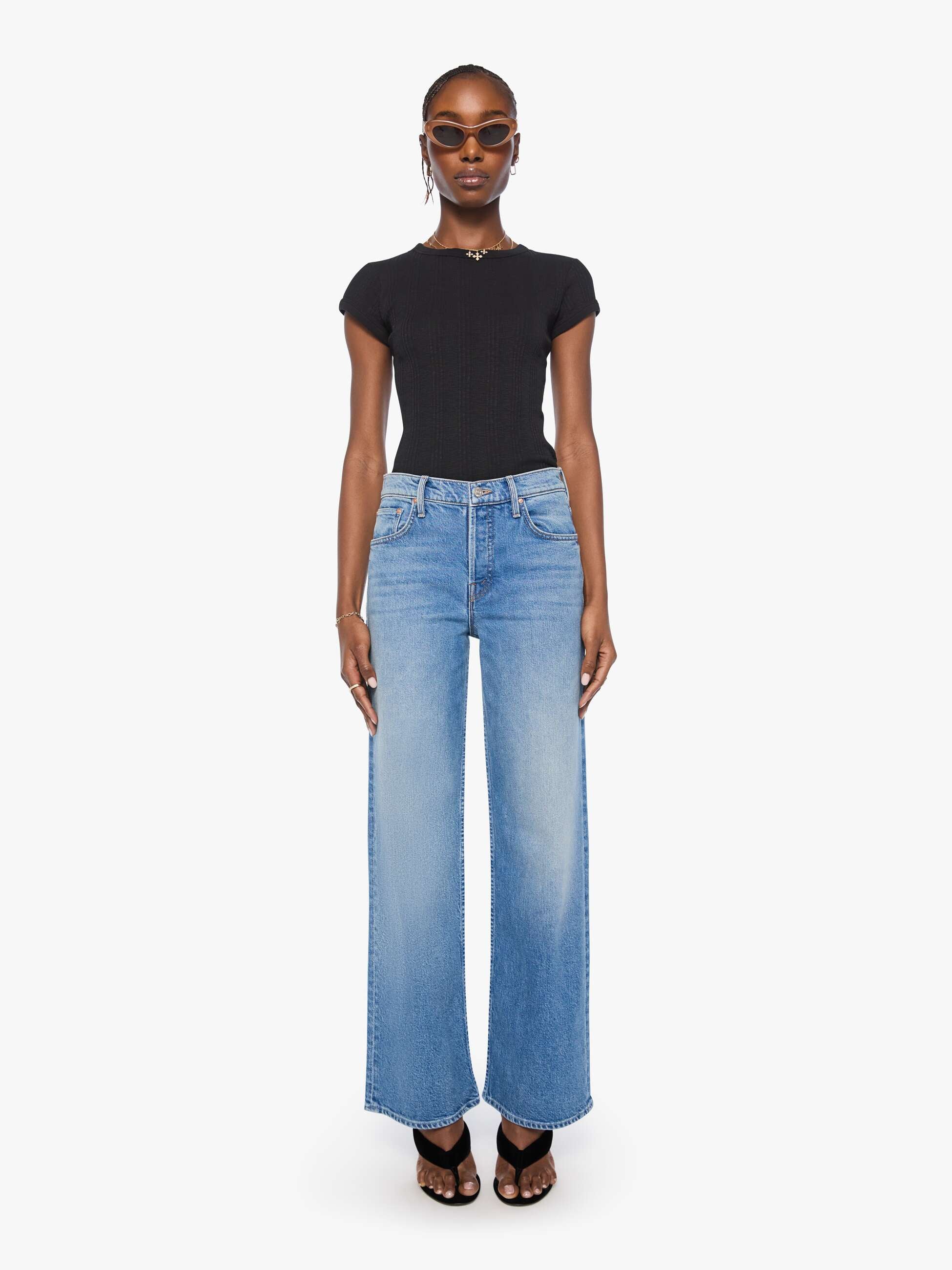 MOTHER - THE RERUN ZIP SKIMP DENIM