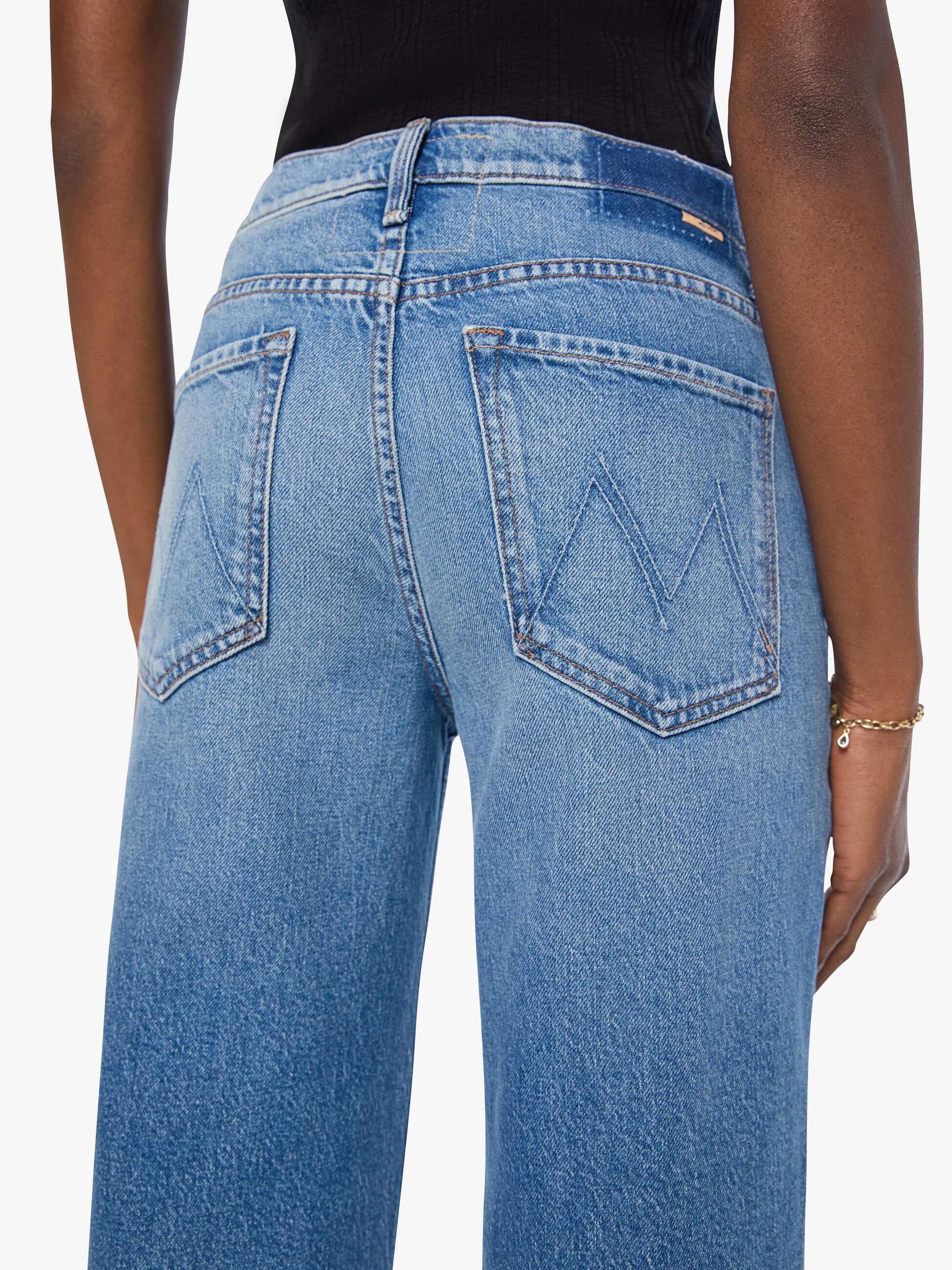 MOTHER - THE RERUN ZIP SKIMP DENIM