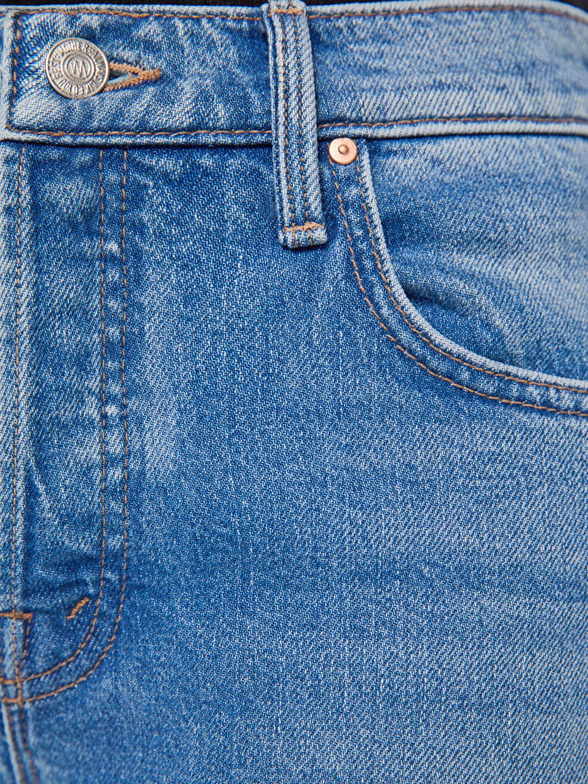 MOTHER - THE RERUN ZIP SKIMP DENIM