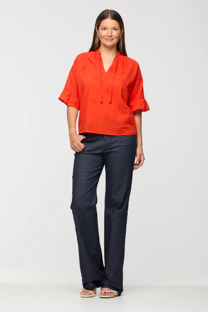 BRENDA BEDDOME - WOMEN'S RUFFLE TOP
