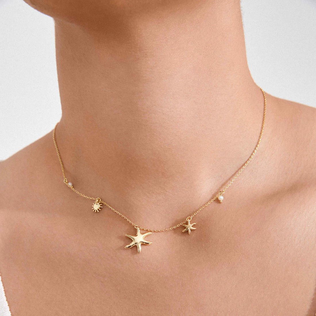 PILGRIM - PRISM NECKLACE GOLD-PLATED - GOLD PLATED