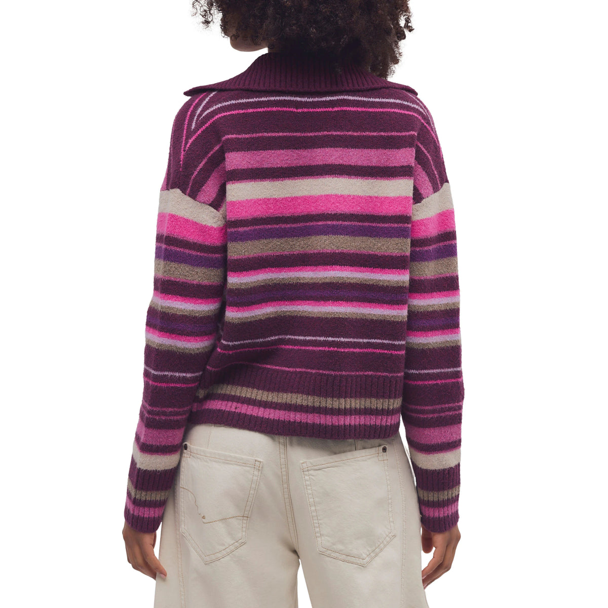 FREE PEOPLE - TRADING UP STRIPE SWEATER