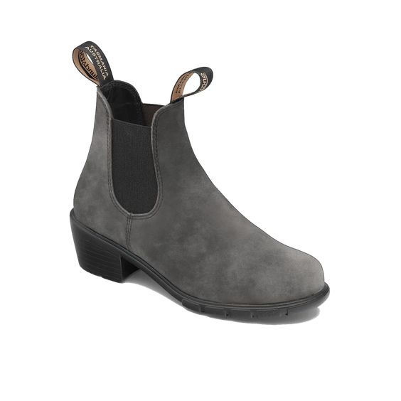 BLUNDSTONE - LADIES 2064 RUSTIC BLACK HEELED BOOT