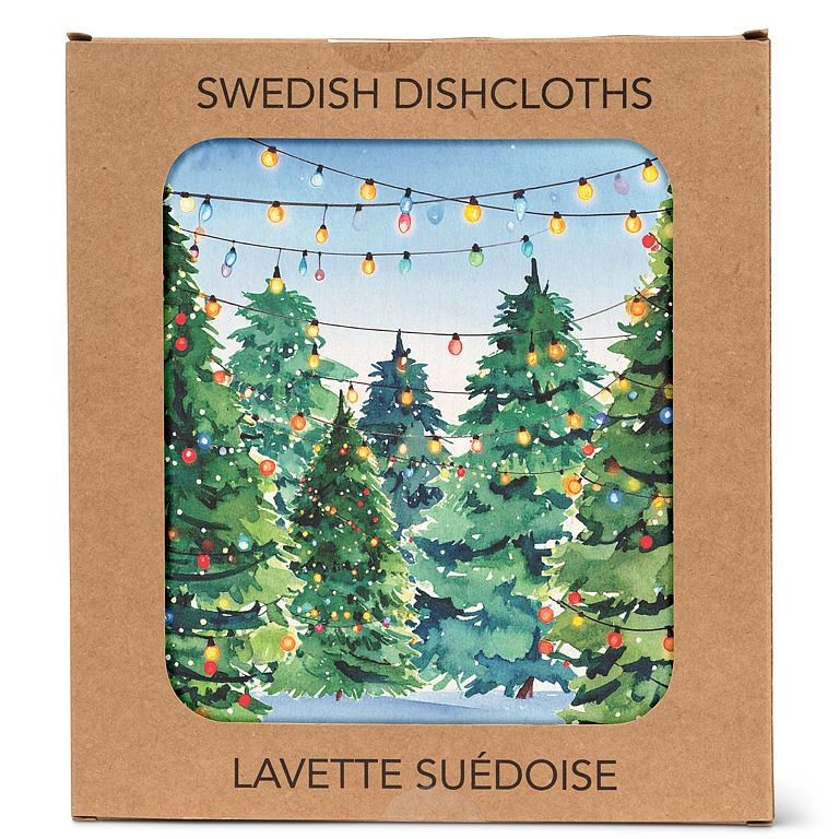 ABBOTT - CHRISTMAS TREE LOT DISHCLOTH-6.75X7.5"L