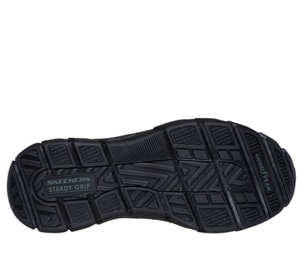 SKECHERS- MEN'S RESPECTED-ELGIN MOC TOE LEATHER SLIP-IN SHOE