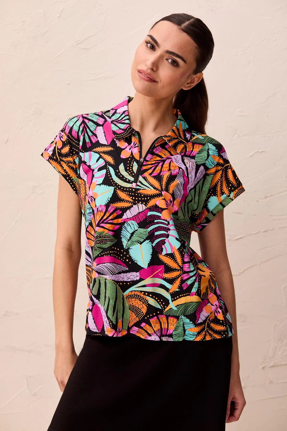 TRIBAL - WOMEN'S KNIT TOP 2090O-3024