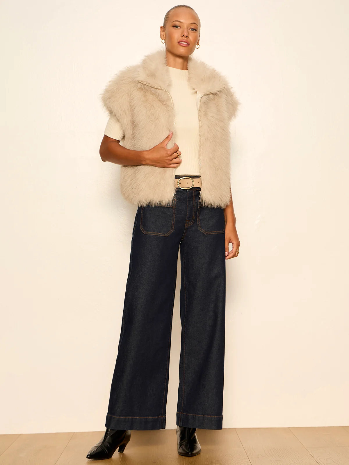 SANCTUARY - WOMEN'S SILKY FUR VEST