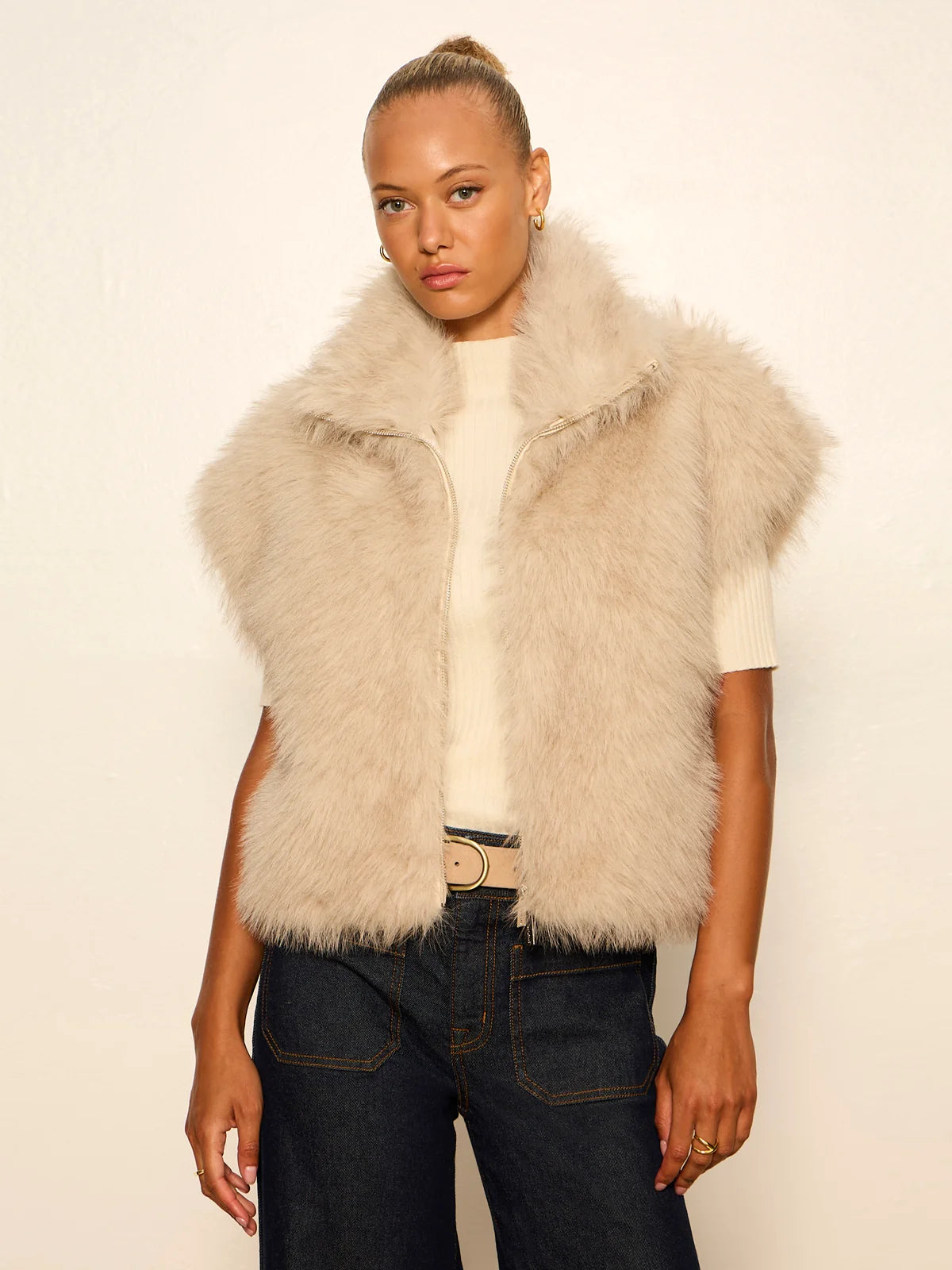 SANCTUARY - WOMEN'S SILKY FUR VEST
