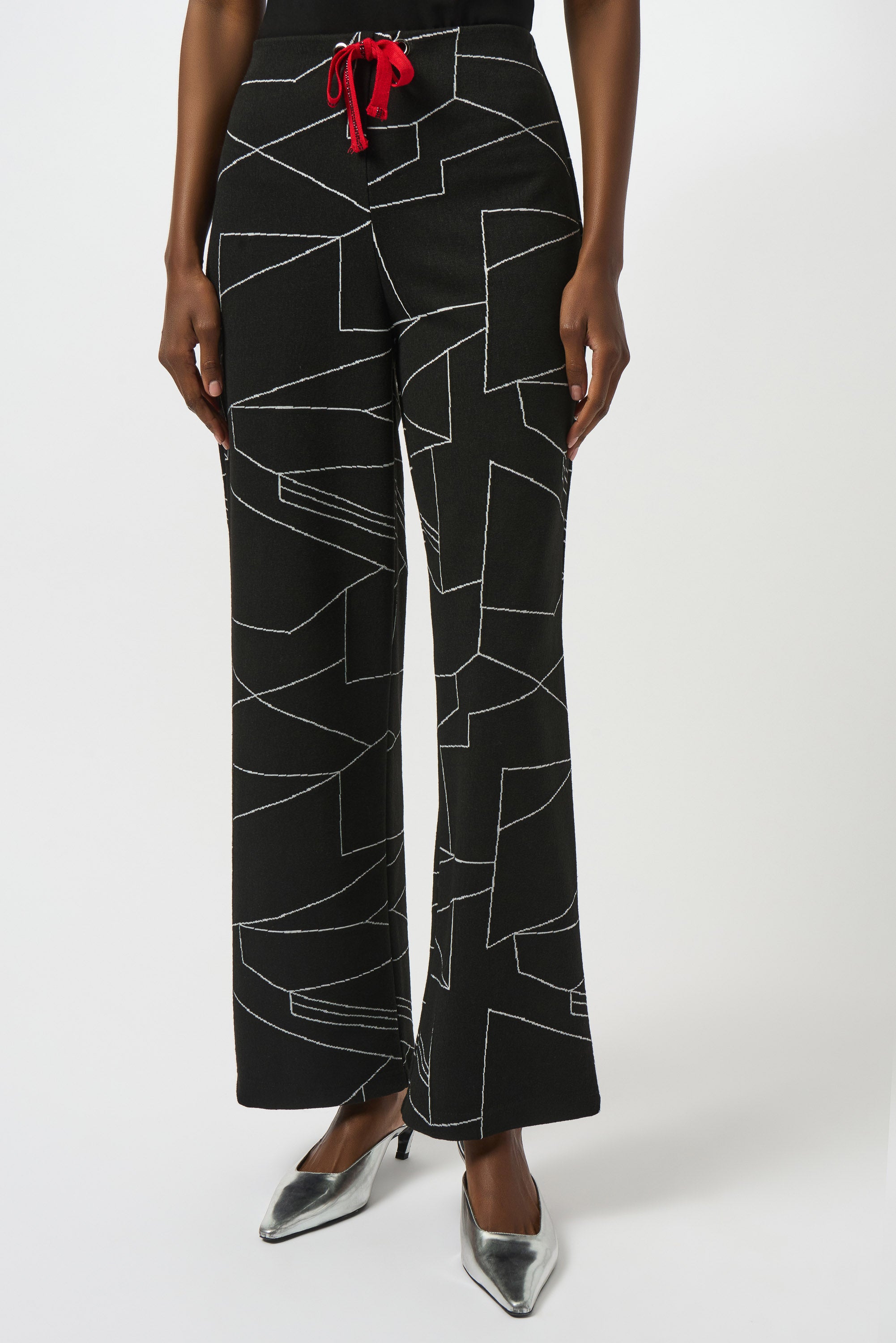 JOSEPH RIBKOFF- WOMEN'S EDGY GEOMETRIC TROUSERS