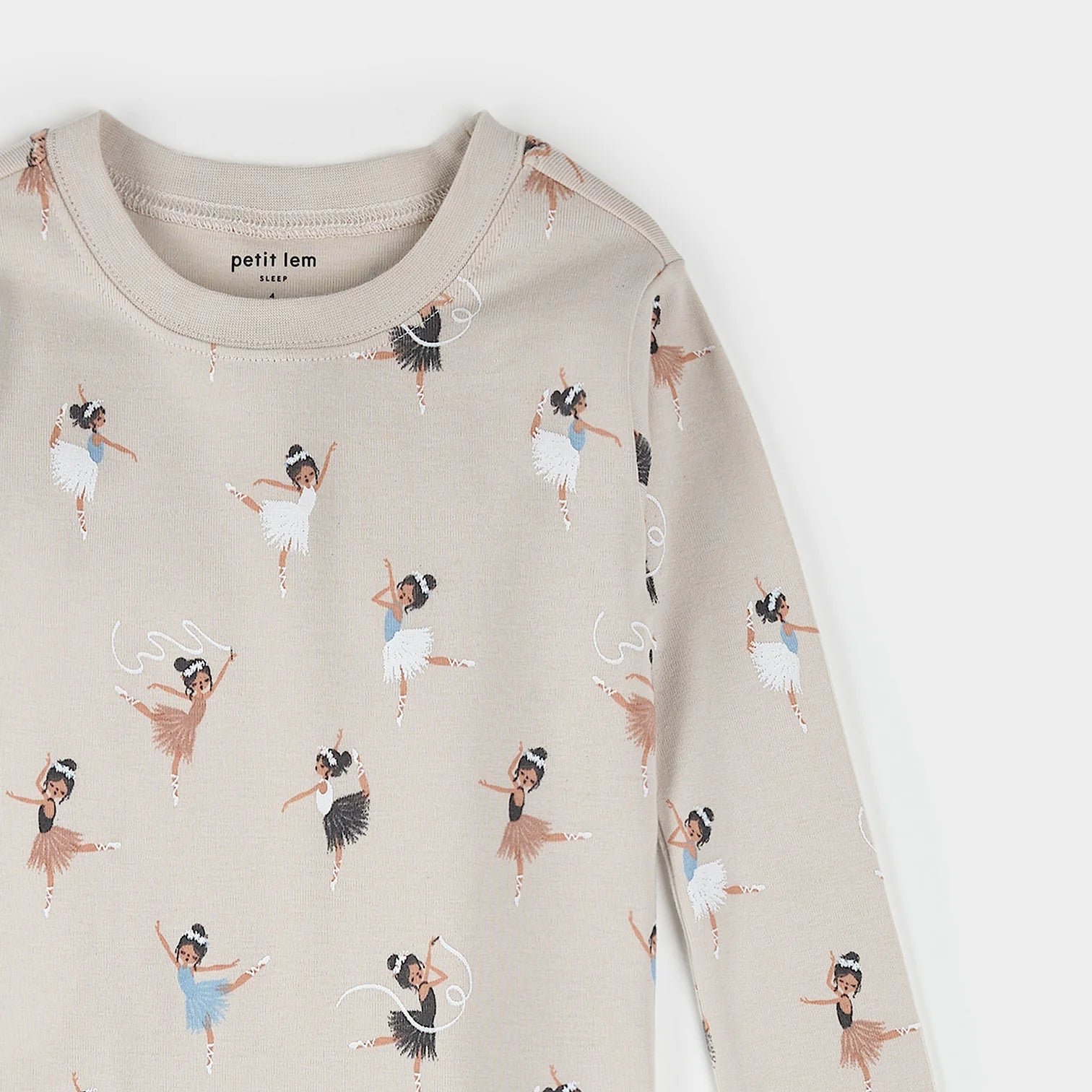 PETIT LEM - KIDS BALLERINA PRINT PJ SET