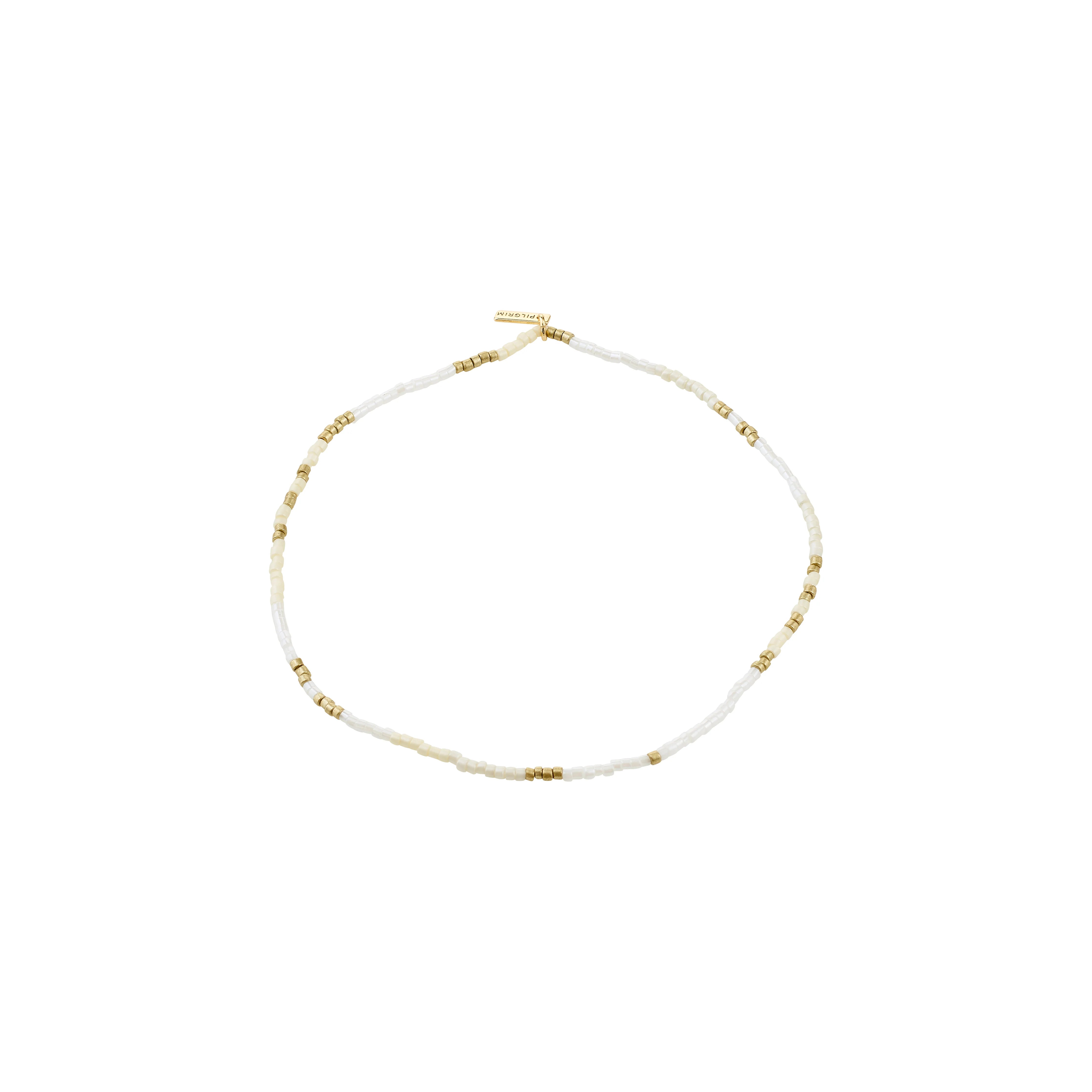 PILGRIM - ANKLE CHAIN : ALISON : GOLD PLATED : WHITE - GOLD PLATED