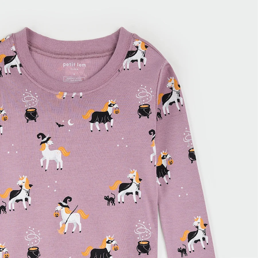 PETIT LEM - KID'S BEWITCHED UNICORNS PJ SET