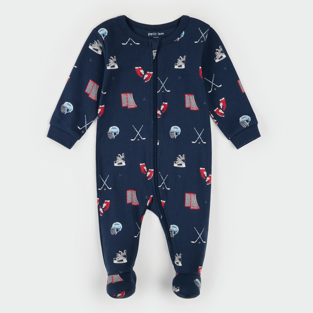 PETIT LEM - FOOTED SLEEPER KNIT-NAVY