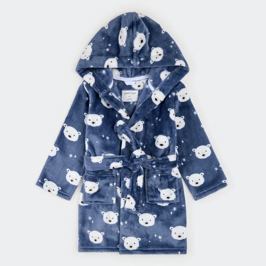 PETIT LEM - ROBE KNIT-BLUE DK.