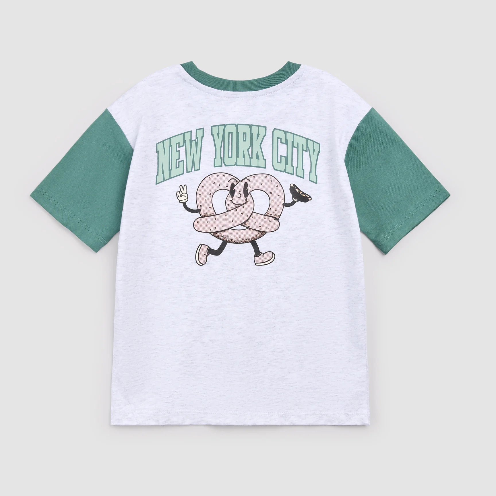 MILES THE LABEL - BOY S/S T-SHIRT KNIT-HEATHER GREY LT. 26SMW03T05-Y