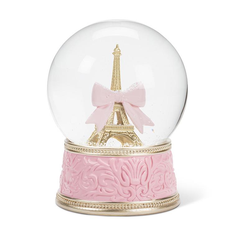 ABBOTT - LG EIFFEL TOWER SNOW GLOBE-6"H
