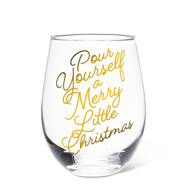 ABBOTT - POUR YOURSELF STEMLESS WINE GLASS-5"H(14OZ)