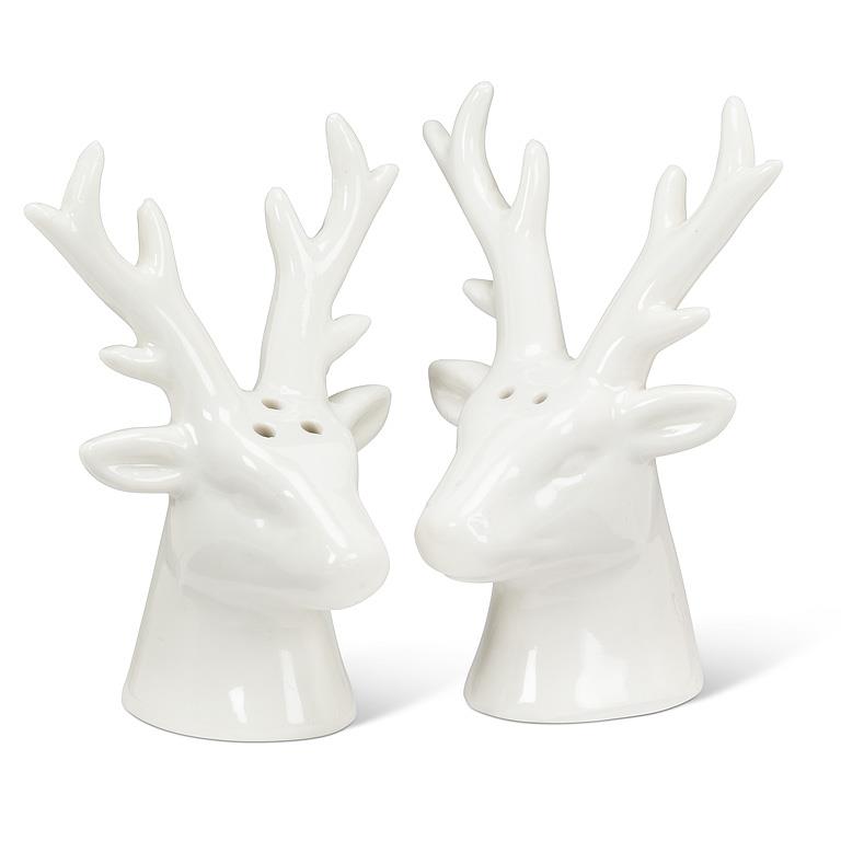 ABBOTT - SIMPLE STAG HEAD S&P-WHT-4"H
