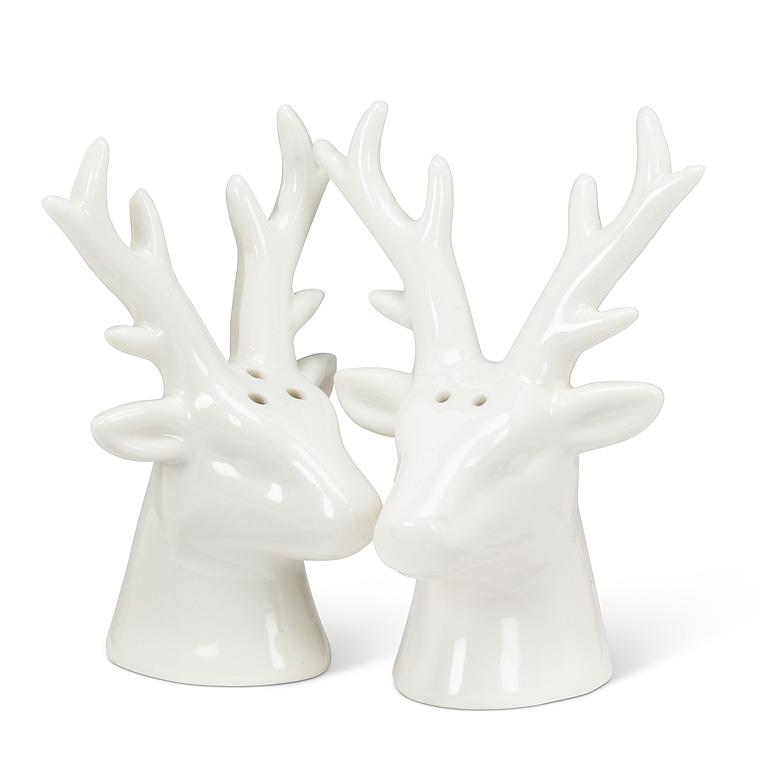 ABBOTT - SIMPLE STAG HEAD S&P-WHT-4"H