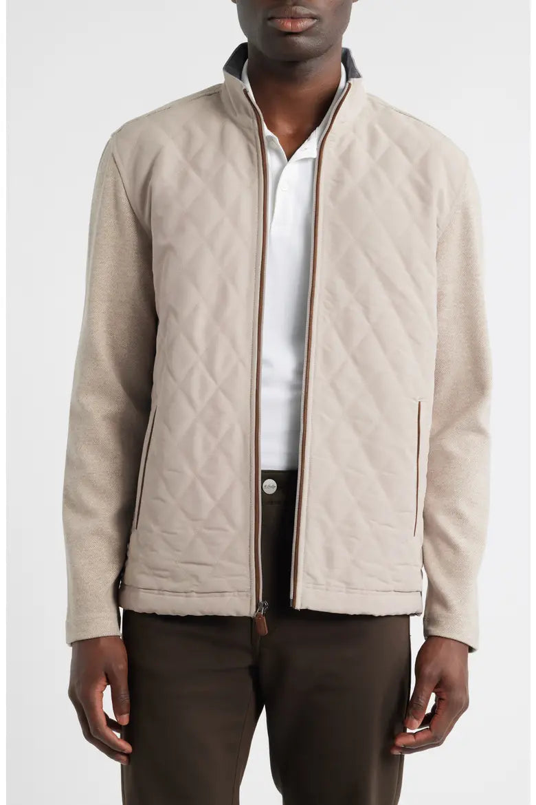 JOHNSTON & MURPHY - QUILTED FULL-ZIP