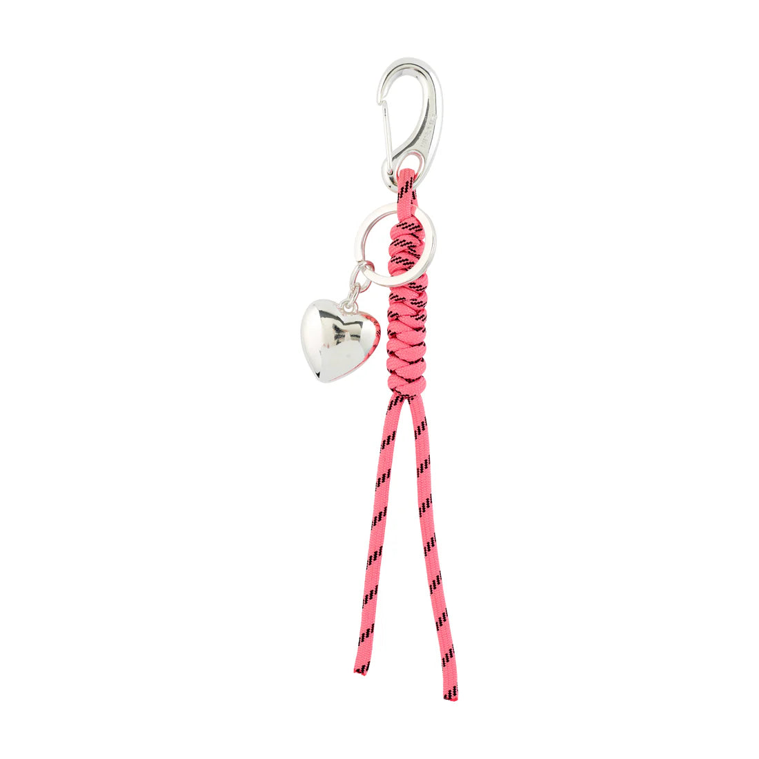 PILGRIM - AERUN KEY HANGER, PINK/SILVER-PLATED
- SILVER PLATED