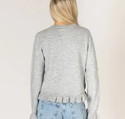 LYLA & LUXE - ANNORA NOVELTY RUFFLE CARDI