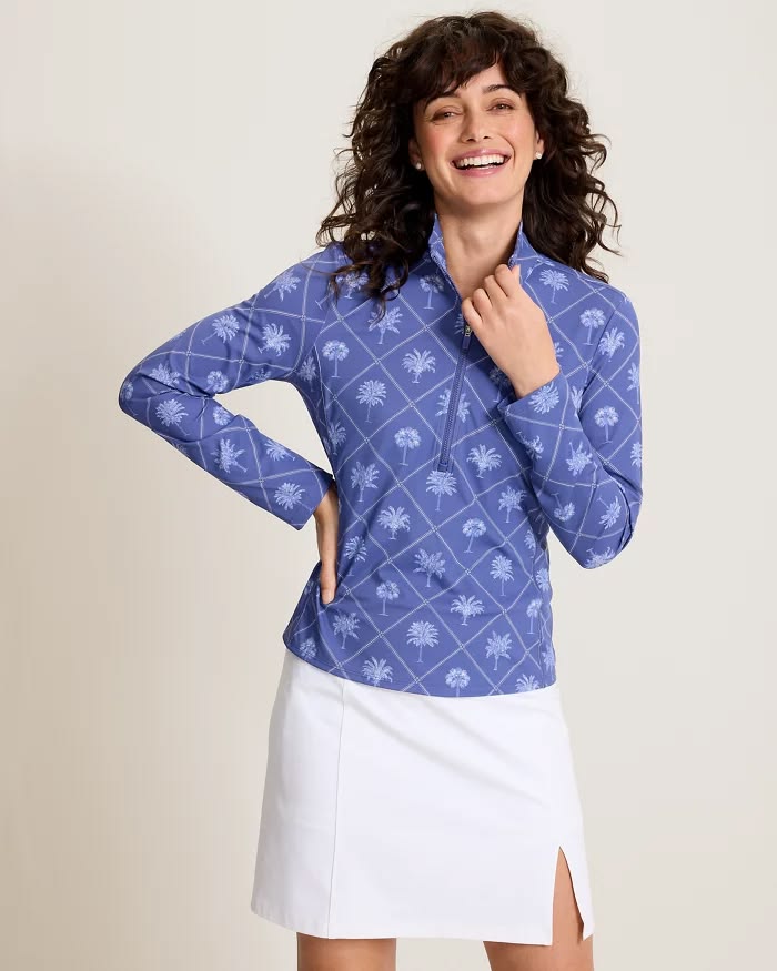 TOMMY BAHAMA - ABBY GETAWAY FROND 1/4 ZIP