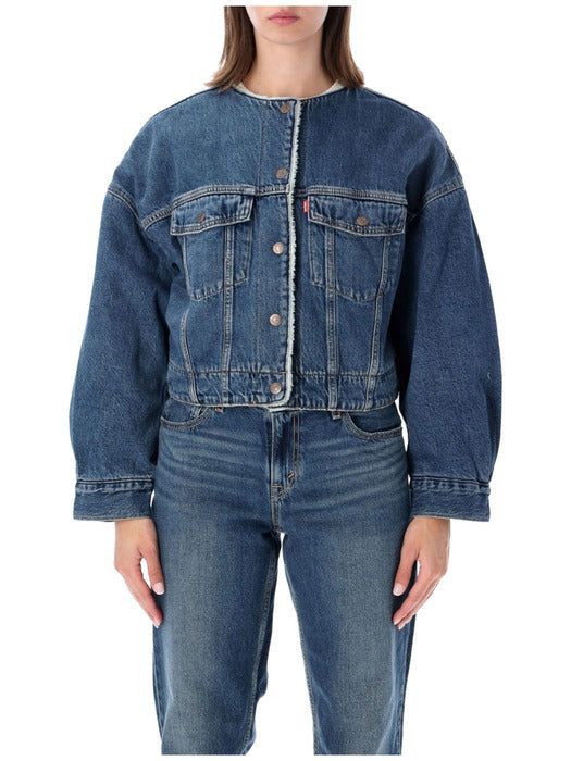 LEVIS - COLLARLESS CROP SHERPA TRUCKER
