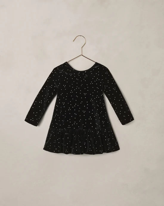 NORALEE - GIRLS PENNY BLACK RHINESTONE DRESS