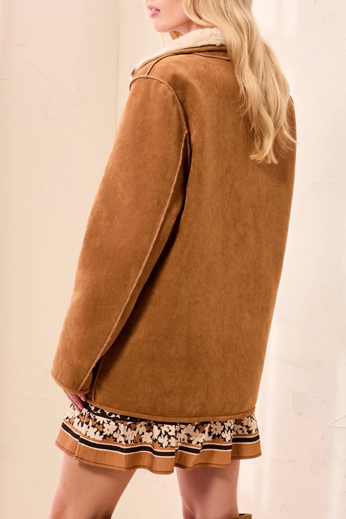 TRIBAL - L/S REVERSIBLE COAT-WALNUT